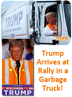 Donald Trump explained his decision to take questions from the press dressed as a garbageman in the wake of Joe Bidens comments in which he called Trump supporters ''garbage.'' ''We had a little fun about a time when our country is not having a lot of fun,'' Trump said.